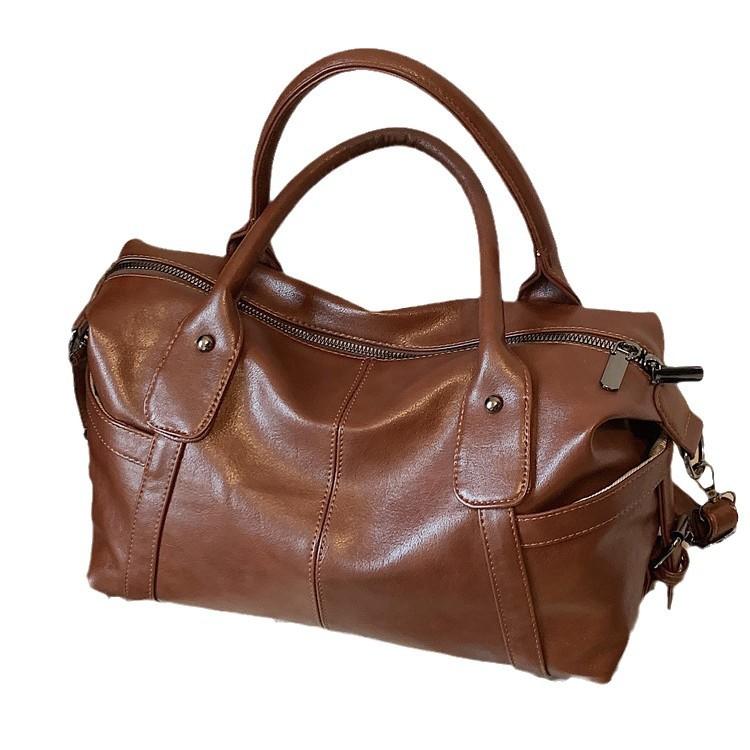Premium Sense Maillard Tragetasche Damen Herbst 2025 Retro Beliebte Schultertasche Große Kapazität Umhängetasche
