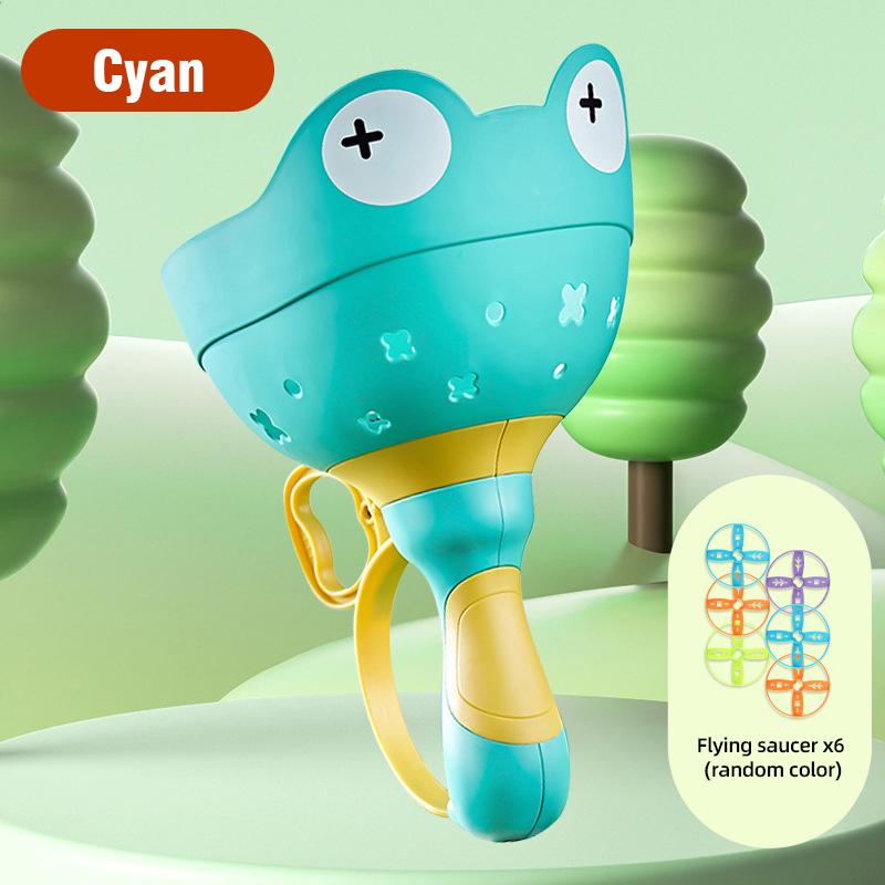 Pull‑String Flying Saucer Launcher, Kids Outdoor UFO Propeller Toy