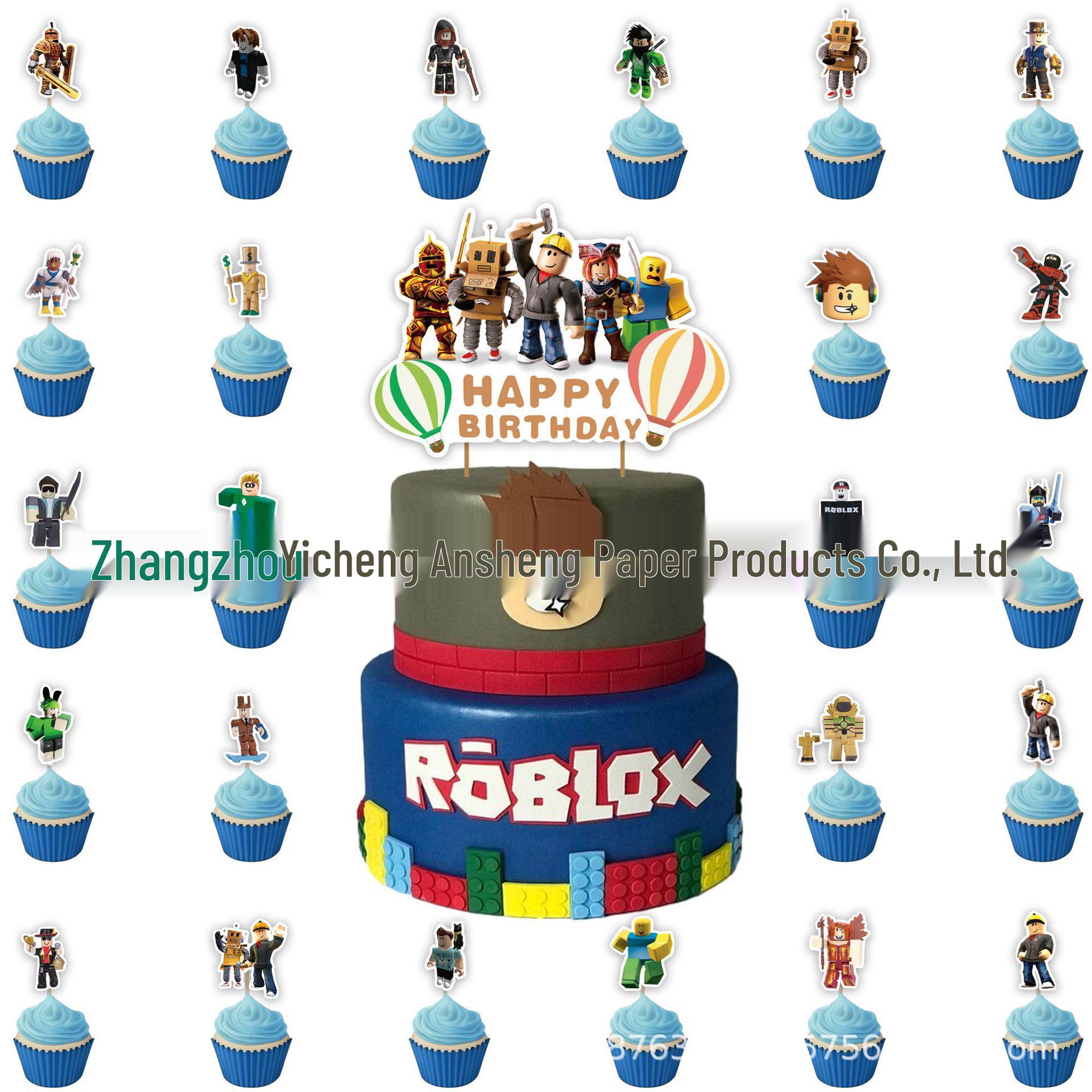 In Stock Virtual World 2nd Birthday Party Decorations & Cake Topper Set