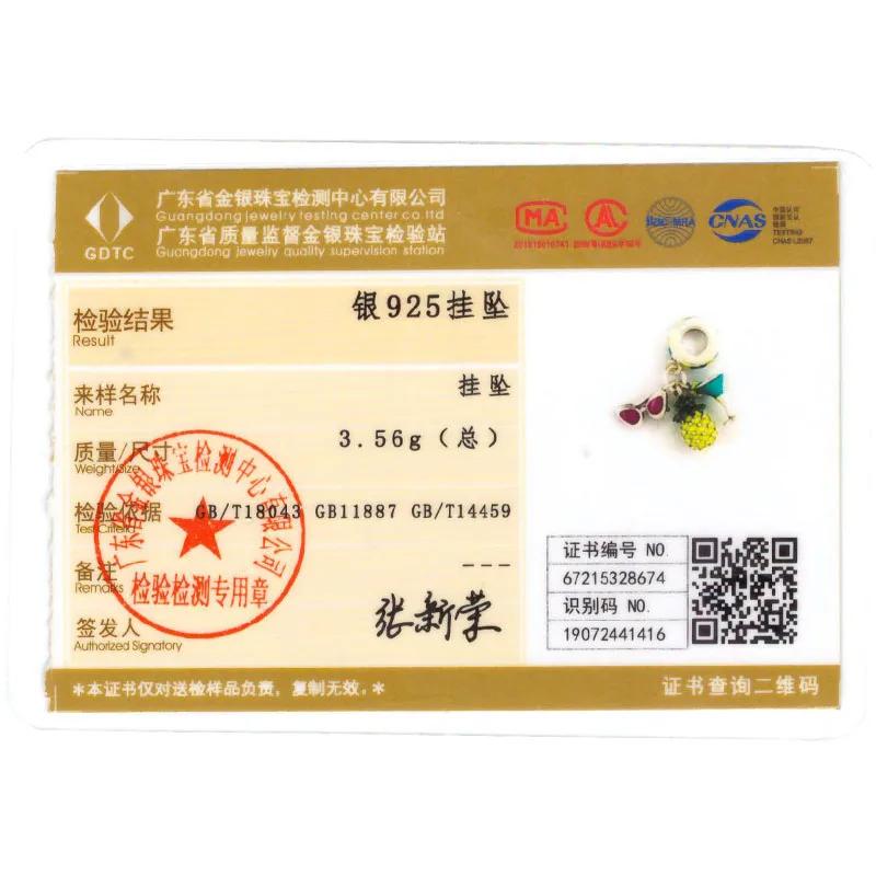 Charms Coppersunglasses Pineapple Wine Glass Pendants Fit Charms Plataoriginal Bracelet Beads Women Jewellery Making