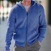 2025 New Men's Knitted Sweater Hooded Long Sleeve Knitted Sweater