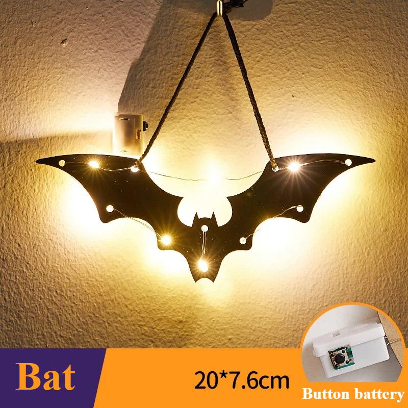 Halloween Luminous Decoration Halloween Pumpkin Party Props Halloween Party Pendant Hanging Spider Web Wizard Castle Black Cat