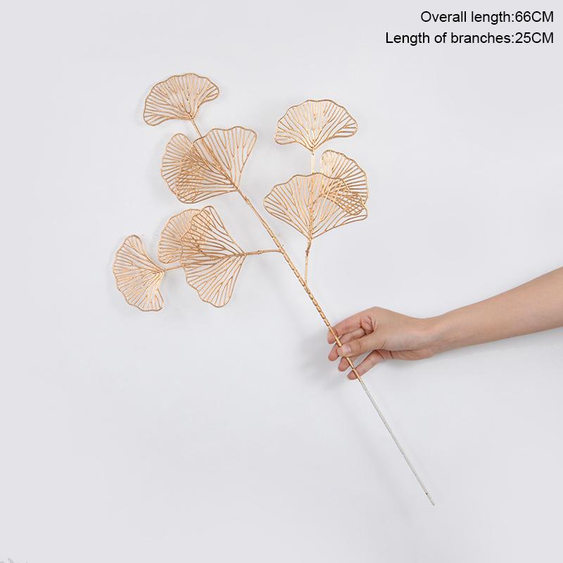 

Золотые искусственные растения эвкалипт кленовый лист 2024 рождественское украшение для дома гостиная свадьба вечеринка цветочная композиция