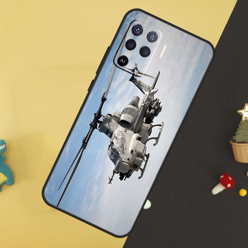 Helicopter Military Case For Oppo A58 A78 A98 A18 A38 A74 A94 A54 A15 A17 A57 A6 A5 Pro A16 A76 A96 A40 A60 A80