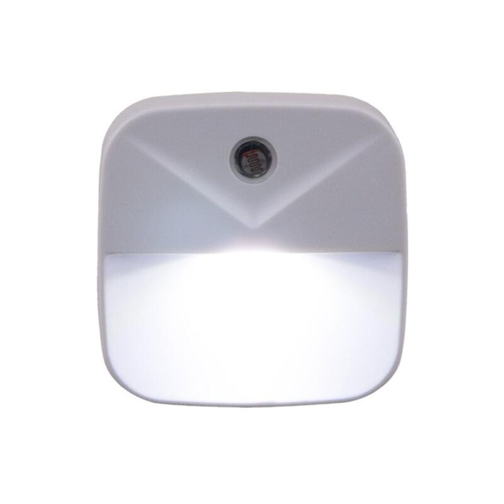 

White Plug In Light Sensor Energy Saving Children Bedroom LED Bedside Lamp Night Light Wall Lamp EU Plug белый