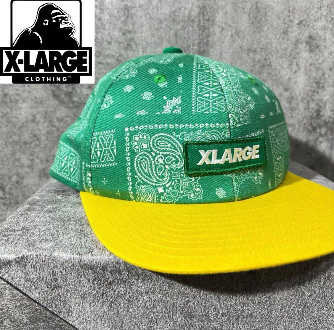 

[USED] [Very Popular] Extra Large Baseball Cap with Bandana Print and Box Logo