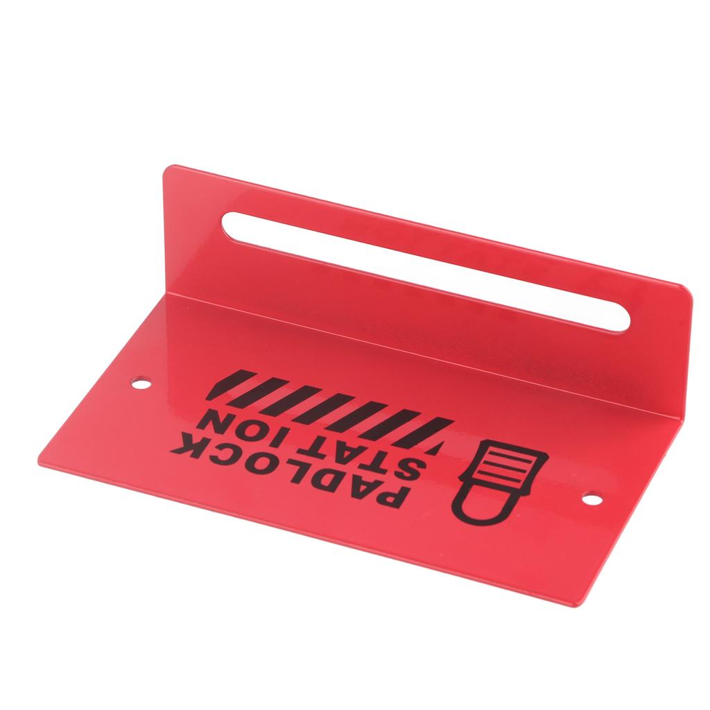 Safety Padlock Rack Management Station Alloy Steel Wall Mounted Red for 5‑8 Locks