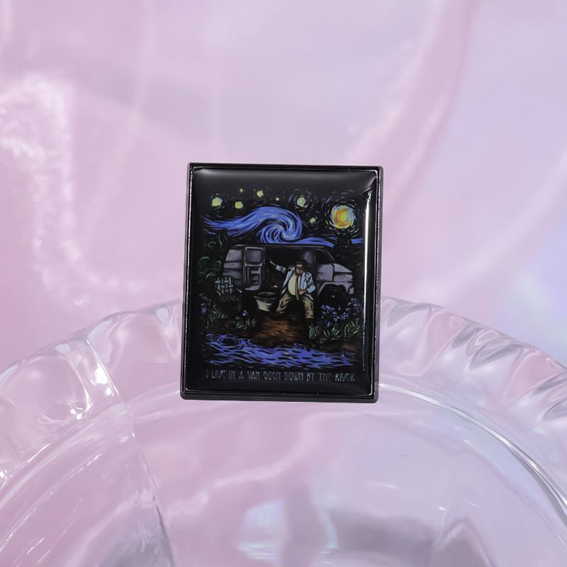 Unique Alloy Brooch Featuring Trendy Cartoon Designs For Car Camping And Decoration