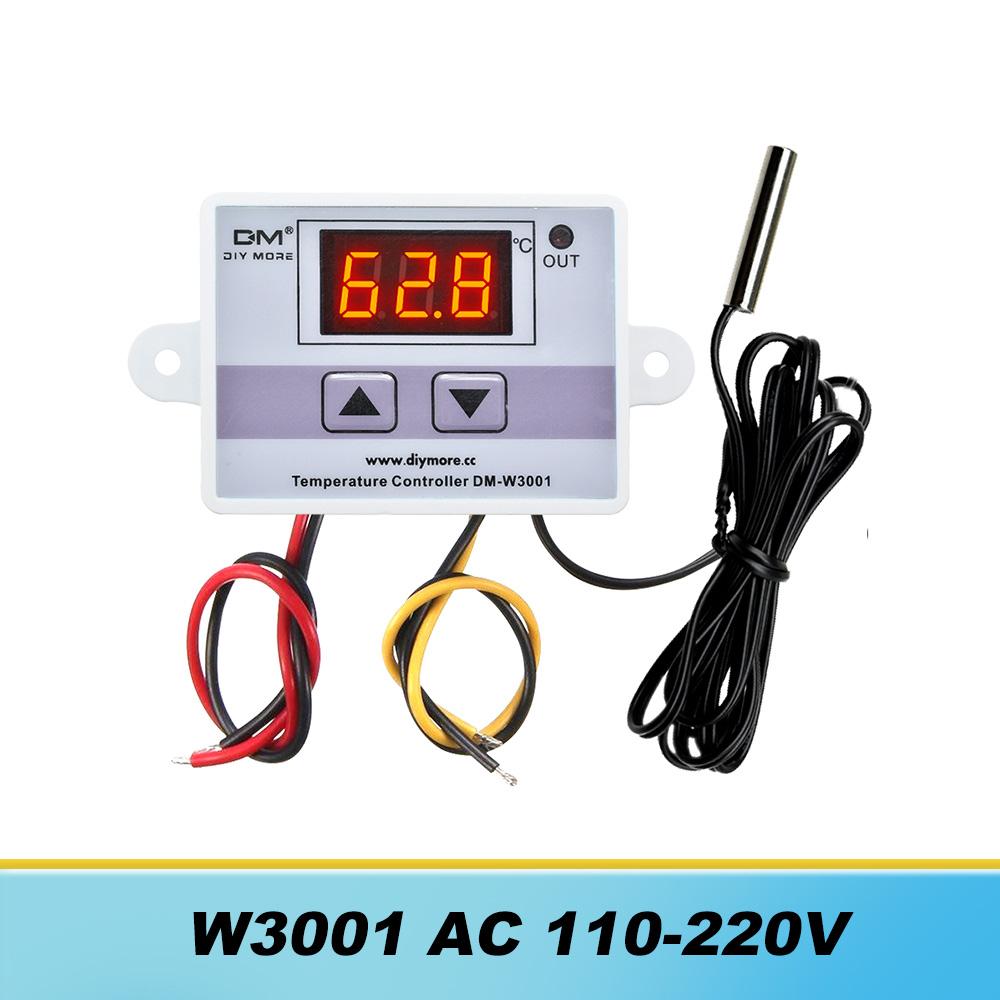 W3001 W3002 LED Digital Control Temperature Microcomputer Thermostat Switch Thermometer New Thermoregulator 12/24/110V/220V