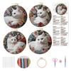 Creative Embroidery Craft Set For Cats Designs With All Supplies And Tutorials Gift For Friend