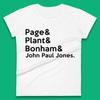 Page & Plant & Bonham & John Paul Jones Womens T Shirt Mens Tops Tees Unisex