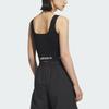 Adidas Originals SS25 Casual Fashion Comfortable Slim Fit Sports Vest Women Tops Black KB6420