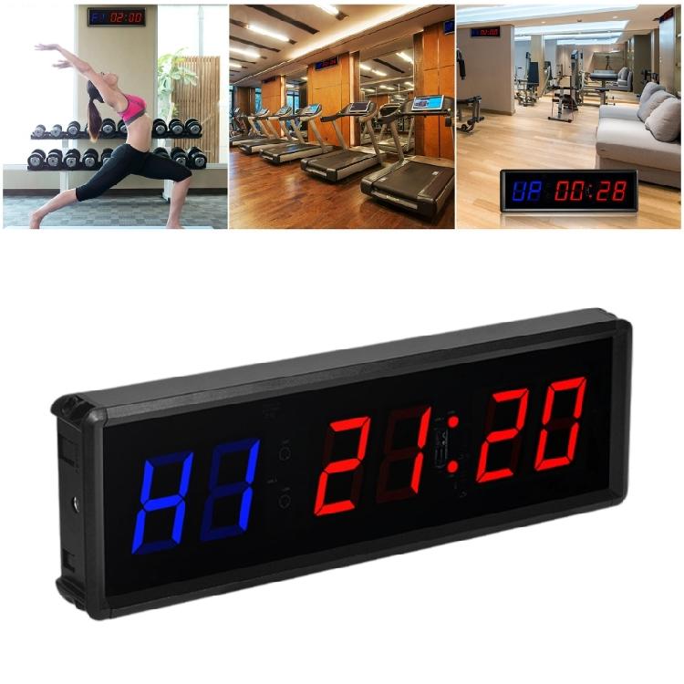 Large LED Display Electronic Wall Clock Timers Workout Timer With Count Up/Down Function for Gym And Personal Training