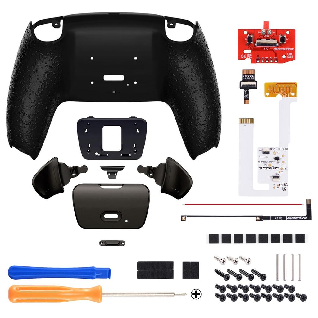 eXtremeRate Back Paddle Program Metal Version RISE V3 Remap Kit for Compatible with PS5 Controller Upgrade Board and Redesigned Back Case Back Button