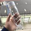 560ml Plastic Water Bottle Creative Deer Pattern Frosted Water Bottle With Portable Rope Outdoor Drinking Bottle Travel Tea Cup