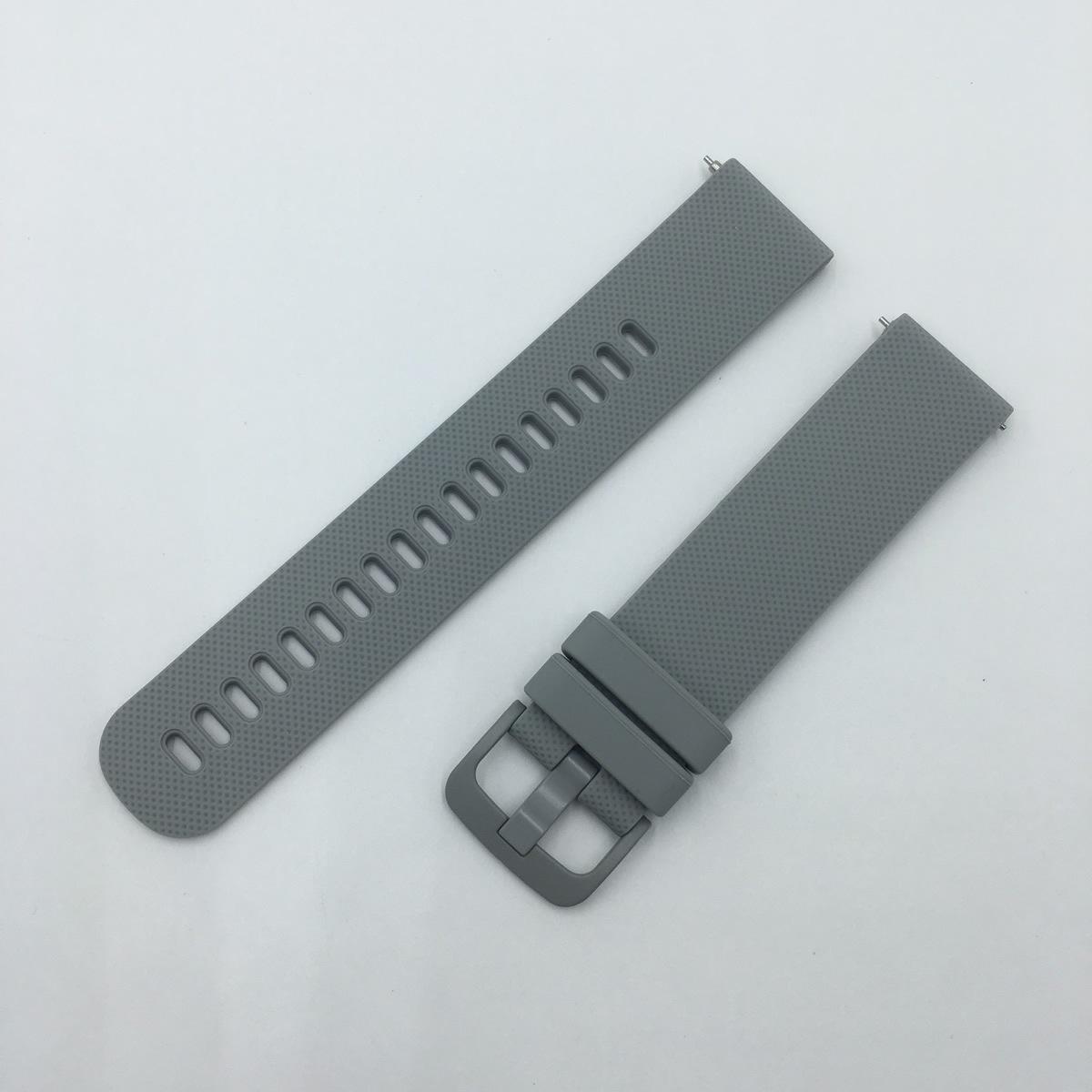 

Garmin Vivoactive 3/4 & Forerunner 245/645 Small Checkered Silicone Watch Band 20mm серый