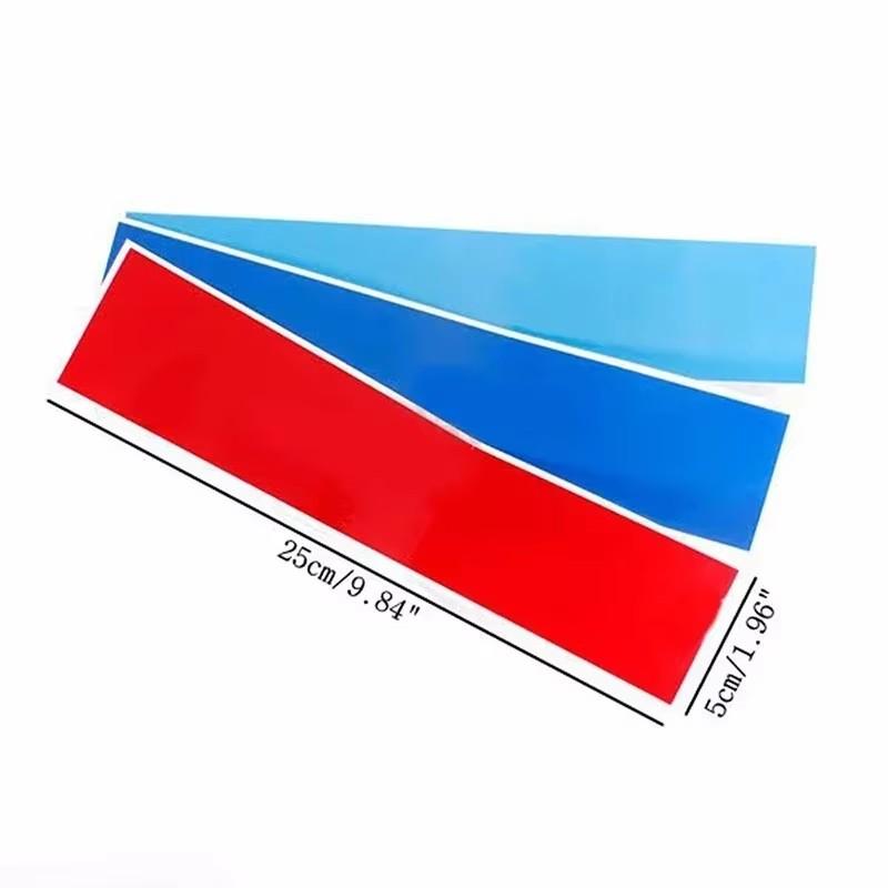 FA4For BMW 3Colored Stripe Car Sticker Personality Grille Decal PVC Decal Decoration Portable Auto Motorcycle Accessories Sticker