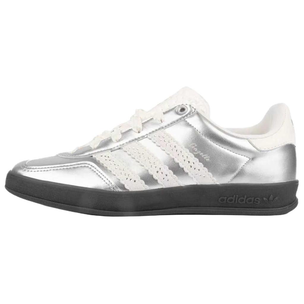 adidas Originali GAZELLE INDOOR Scarpe da Skateboard Basse Donna Argento KJ1456