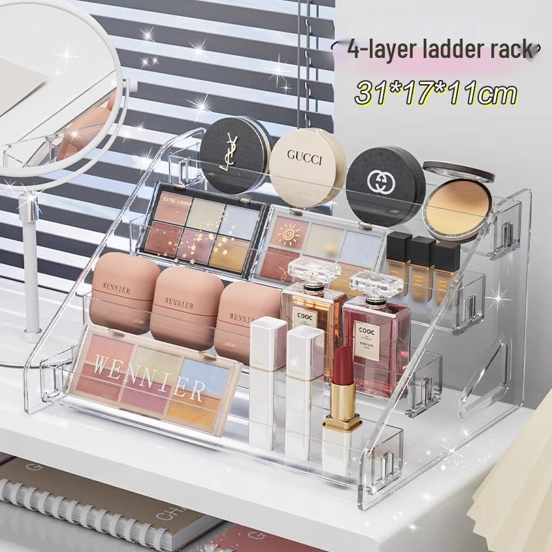 Mehrschichtiger transparenter Kosmetik-Organizer für Nagellack, Lidschatten & mehr