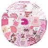 10/30/50pcs Pink Bible Jesus Phrase Stickers Aesthetic Graffiti Decal DIY Notebook Scrapbook Christians Religion Cartoon Sticker