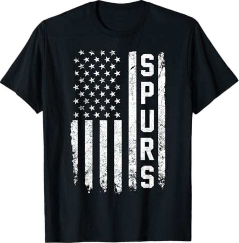Ретро винтажная футболка Spurs S разноцветный