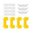White & Yellow Molding Clips Windshield Roof 6.2cm X 2.7cm 7cm X 1.5cm