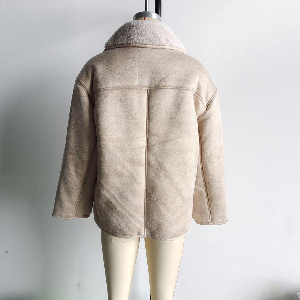 Women's Autumn/Winter Loose Fur-Trimmed Cotton-Padded Jacket