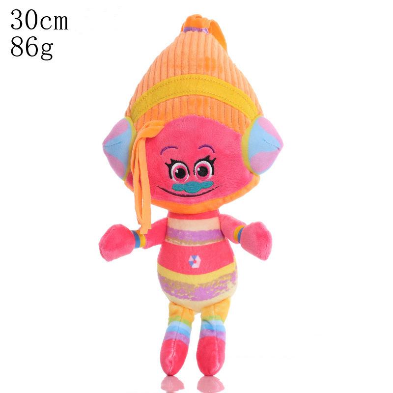 Trolls 2 Cartoon Animation Plush Doll Poppy Blanche Anime Character Cute Christmas Gift for Children New 27-32cm