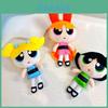 Adorable Powerpuff Girls Plush Toy Soft Cartoon Blossom Bubbles Buttercup Doll