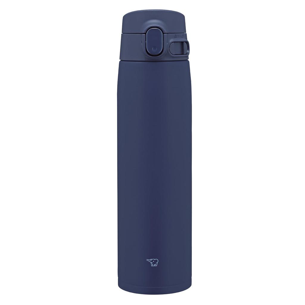 Zojirushi Mahobin Stainless Steel Mug Water Bottle Large Capacity 720ml One Touch Type Seamless Only 3 Maintenance Points Marine Blue SM-VB72-AM