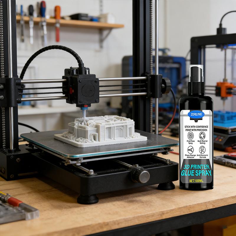 3D Printing Adhesive Spray Anti Warping Liquid Glue for Glass PEI Bed Easy Removal for PLA ABS PETG High Temp Fixative