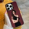 Actor Anne H-Hathaway-y White Queen Phone Case For iPhone 16 17 15 14 12 13 Pro Max Black Color Shockproof Cover