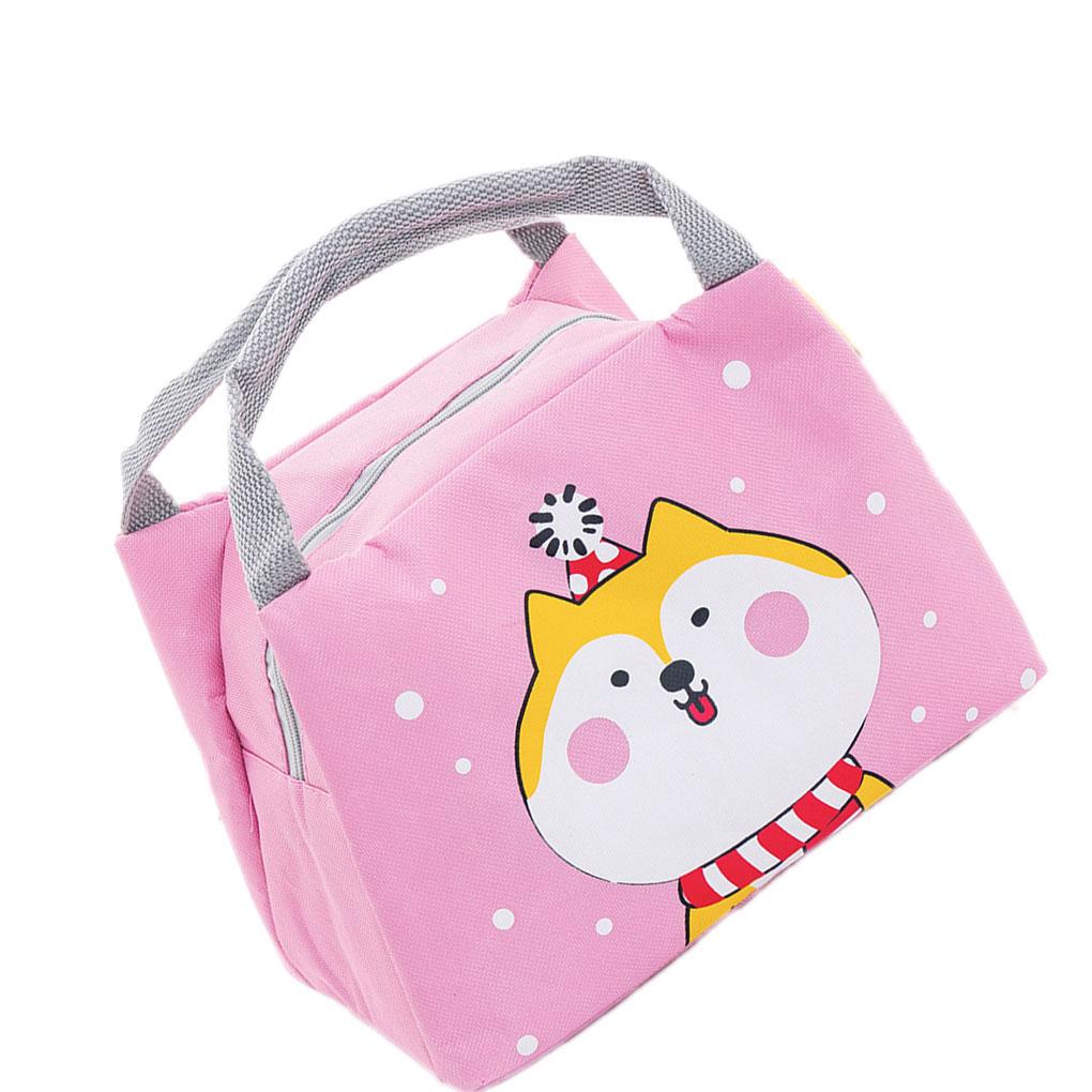 Adult Kids Lunch Bag Insulated Cool Bag Portable Picnic Bag School Lunch Box