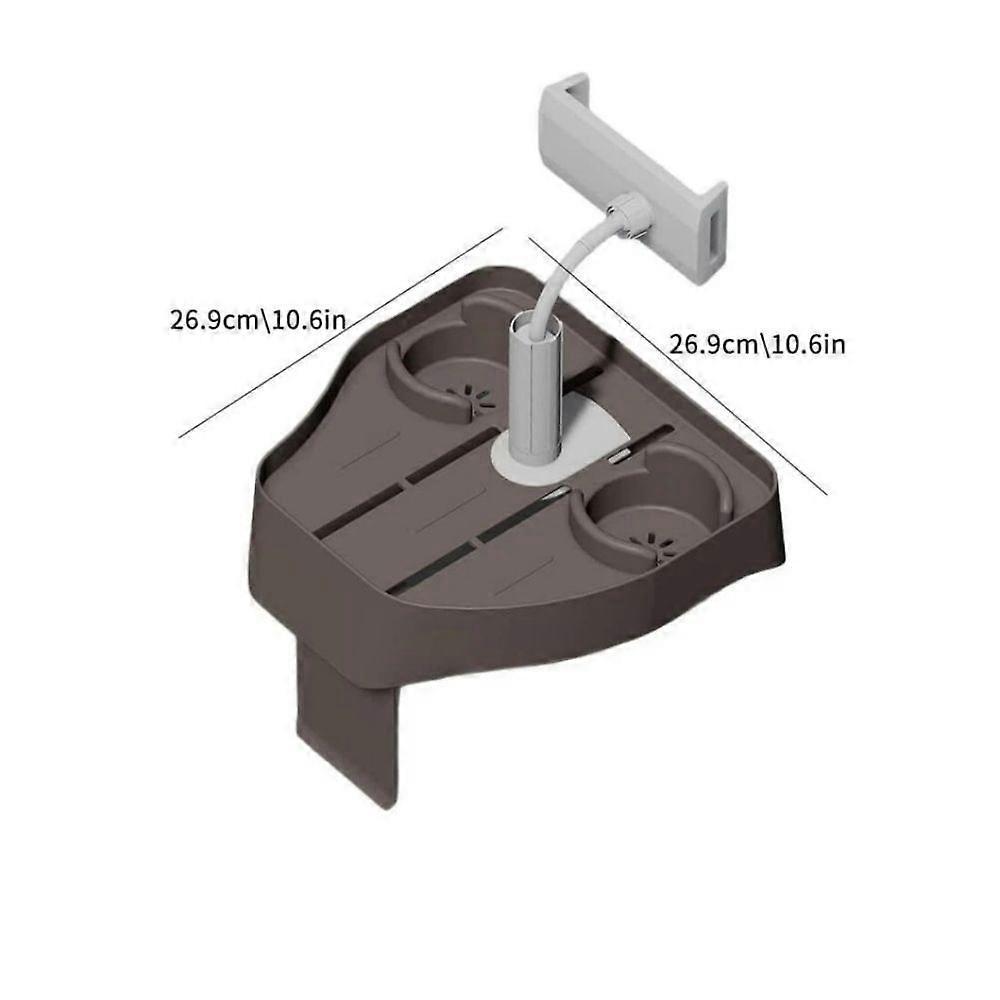 3-in-1 Adjustable Hot Tub Tray Table with Cup Holder Phone Holder