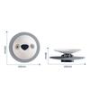 kitchen sink Drain stopper catching hair White
