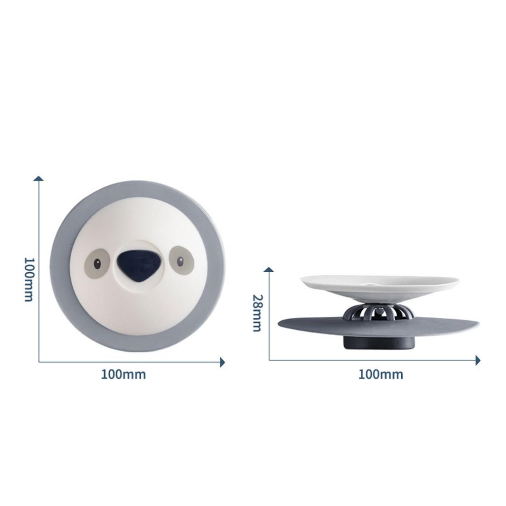kitchen sink Drain stopper catching hair White