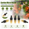 10Pcs Atomizing Nozzle Misting Nozzle Irrigation Dripper  for 4/7mm Hose Garden Lawn Greenhouse