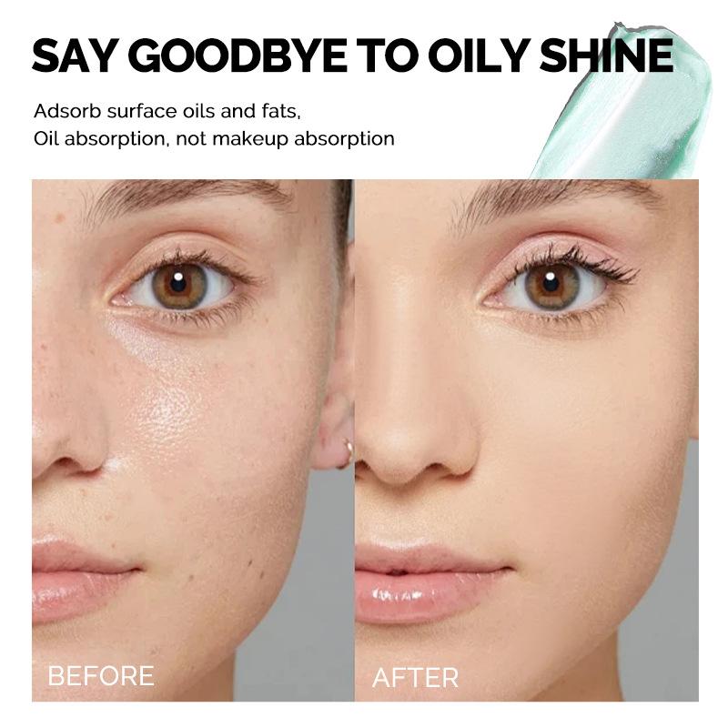 Emerald Green Transparent Powder Pre-Makeup Setting Powder No Powder  Invisible Pores Green Oil Control Lightweight Breathable Powder