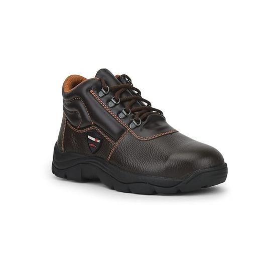 Liberty Freedom Armour-AK Lacing Safety Shoes for Men | Leather Sole| Water Resistance |Padded Foam Insole| Comfortable for All Weather