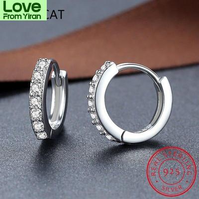 S925 D Color Vvs1 Moissanite Hoop Earrings Cross Earrings For Women Fine Jewelry