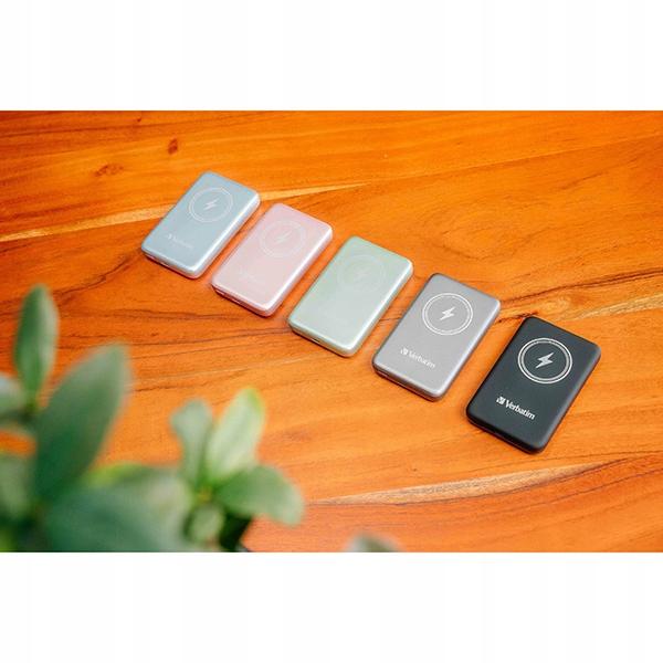 Powerbank Verbatim Charge 'n' Go Magnetic Wireless 10000mAh USB-C PD 3.0 Green