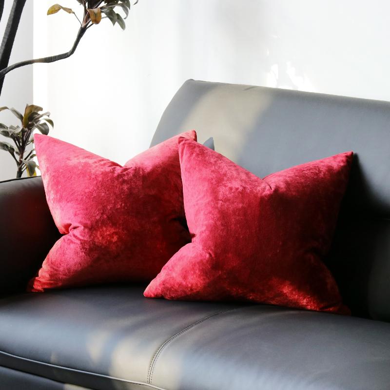 Plus Square 70×70cm Golden Velvet Pillow Cover Luxury Soft Sofa Bed Living Room Pillow Case Home Bed 50x70cm Pillow Covers New
