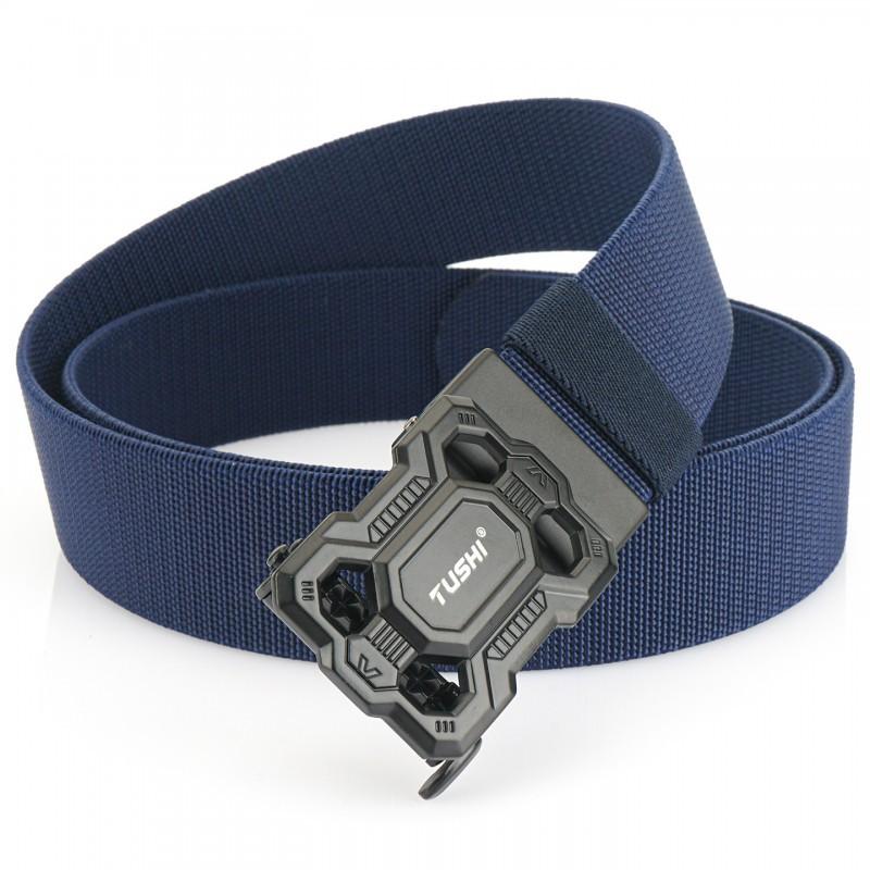3.8 Elastic Automatic Buckle Outdoor Military Fan Mountain Climbing Belt Without Tightening Waist Knitted Nylon 120cm