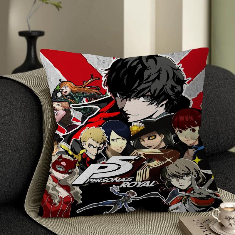 Persona 5 Gaming Pillow Cover Sofa Cushion Cover Home Room Decoration Children Gift