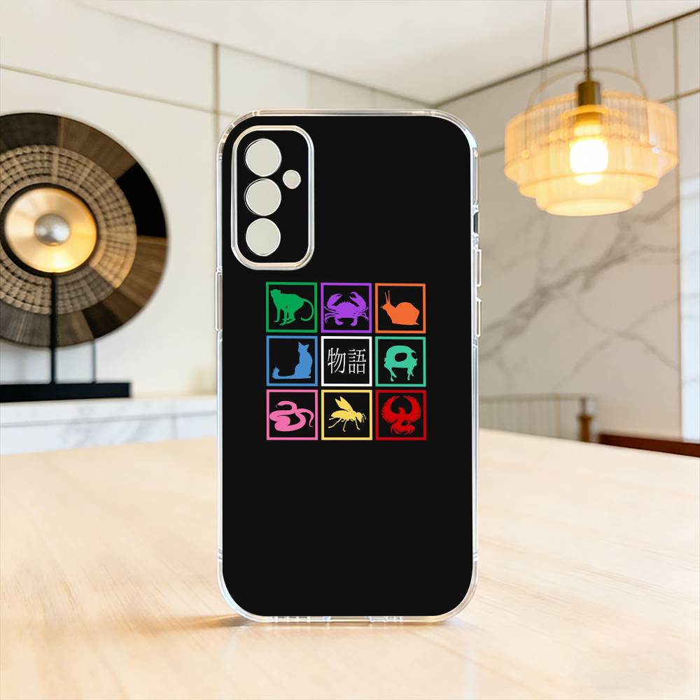 

Monogatari Hanekawa Tsubasa Phone Case For SamsungA10,12,20,21S,30,31,40,50,51,52,70,71 Transparent Cover Samsung a52 a52S