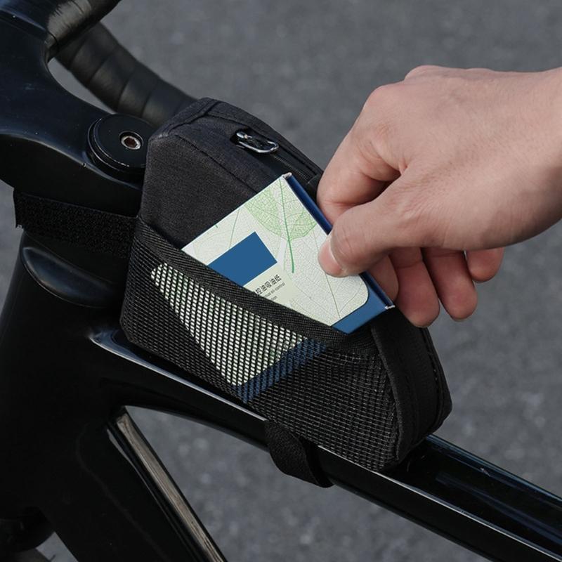 Detachable Bike Frame Bag Removable Strap Handlebars Bag Rainproofed Bicycles Bag Commuters Bike Accessories
