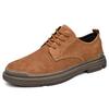 Men's Cowhide Casual Business Shoes - Low-Top Formal Leather Footwear for Spring and Autumn