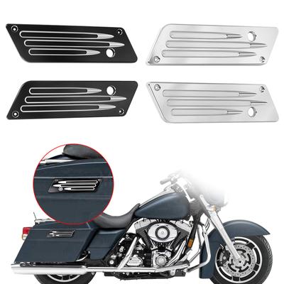 Upgraded Saddle Bag Latch Cover Aluminum Alloy Saddlebag Latches Covers Motorcycles Accessories Simple Installation