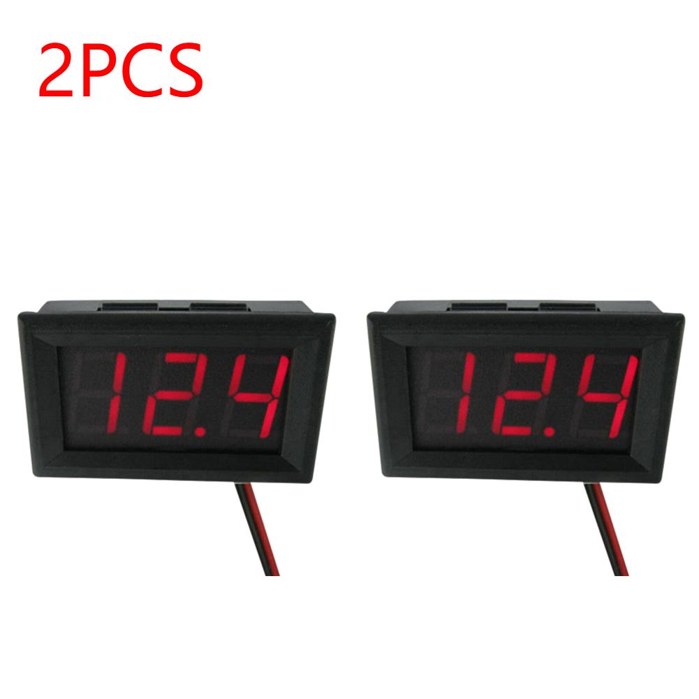 1-5PCS Digital Voltmeter DC 4.5V to 30V Digital Voltmeter Mini Voltage Panel Meter For 6V 12V Electromobile Boat Motorcycle Car