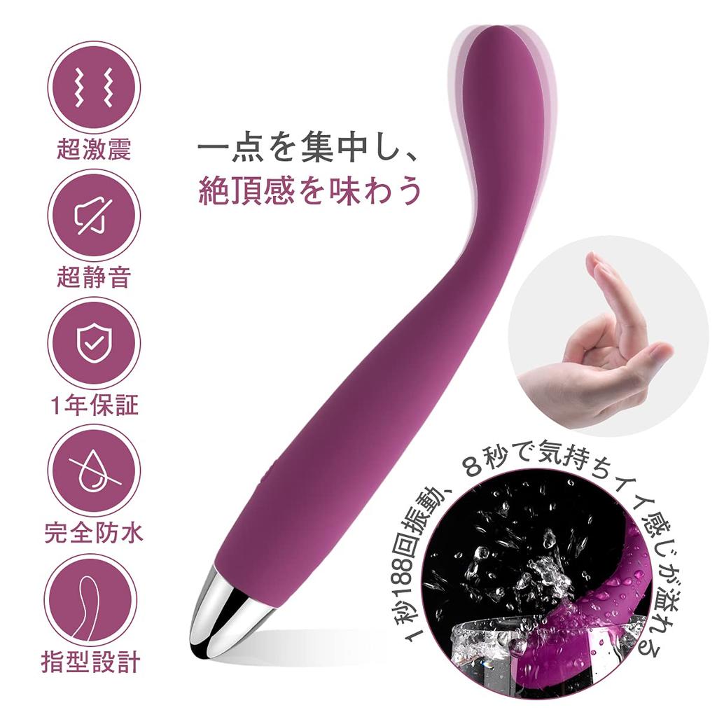 SVAKOM Coco Vibrator for Medium Electric Spot Close 25 Types of Clitoris Nipple Sex Toy Women, Vibration, Massager, 30°G Stimulation, Vibration,